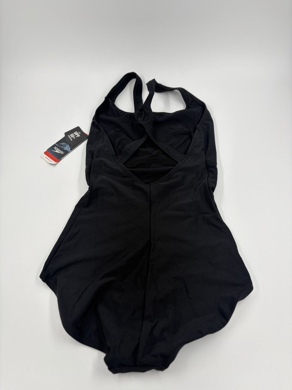 Speedo PowerFLEX Moderate Ultraback One Piece Swimsuit Women 8L Long Torso NWT